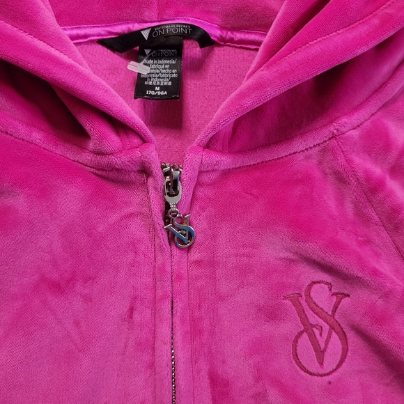 Victoria's Secret "On Point" Velour Full-Zip Hoodie - Picture 10 of 14